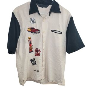 The Classics Rock House Americana Route 66 Driving Shirt Men's Large